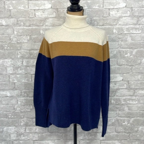 J.Crew Colorblock Sweater in Supersoft Yarn - Picture 2 of 7